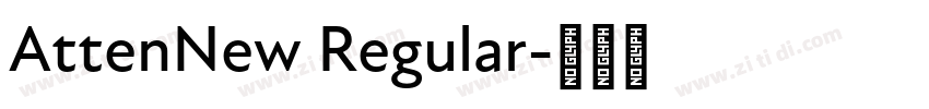 AttenNew Regular字体转换